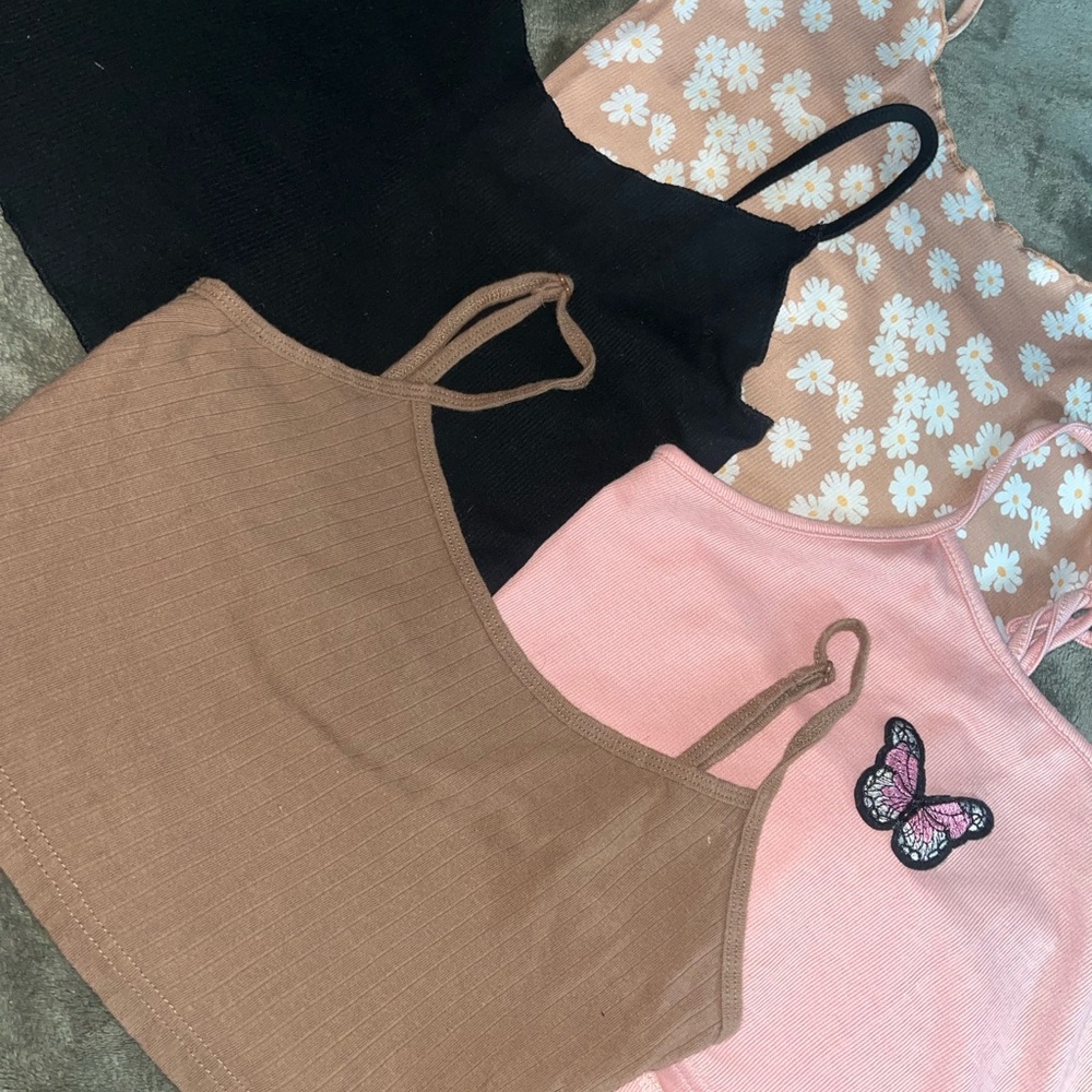Bundle (5) size small SHEIN Crop Camisole Sleeveless Top 
Exc. Prelove LN
